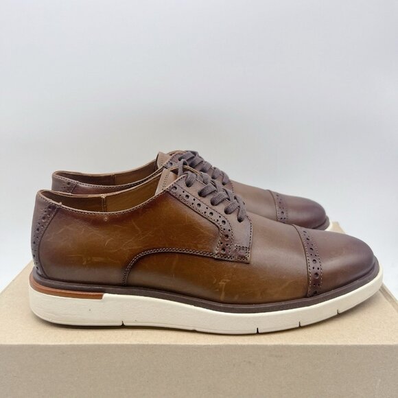 Allen Edmonds CALEB Leather HYBRID LACE-UP Derby Sneaker Mahogany Mens US 8.5 - Picture 5 of 13